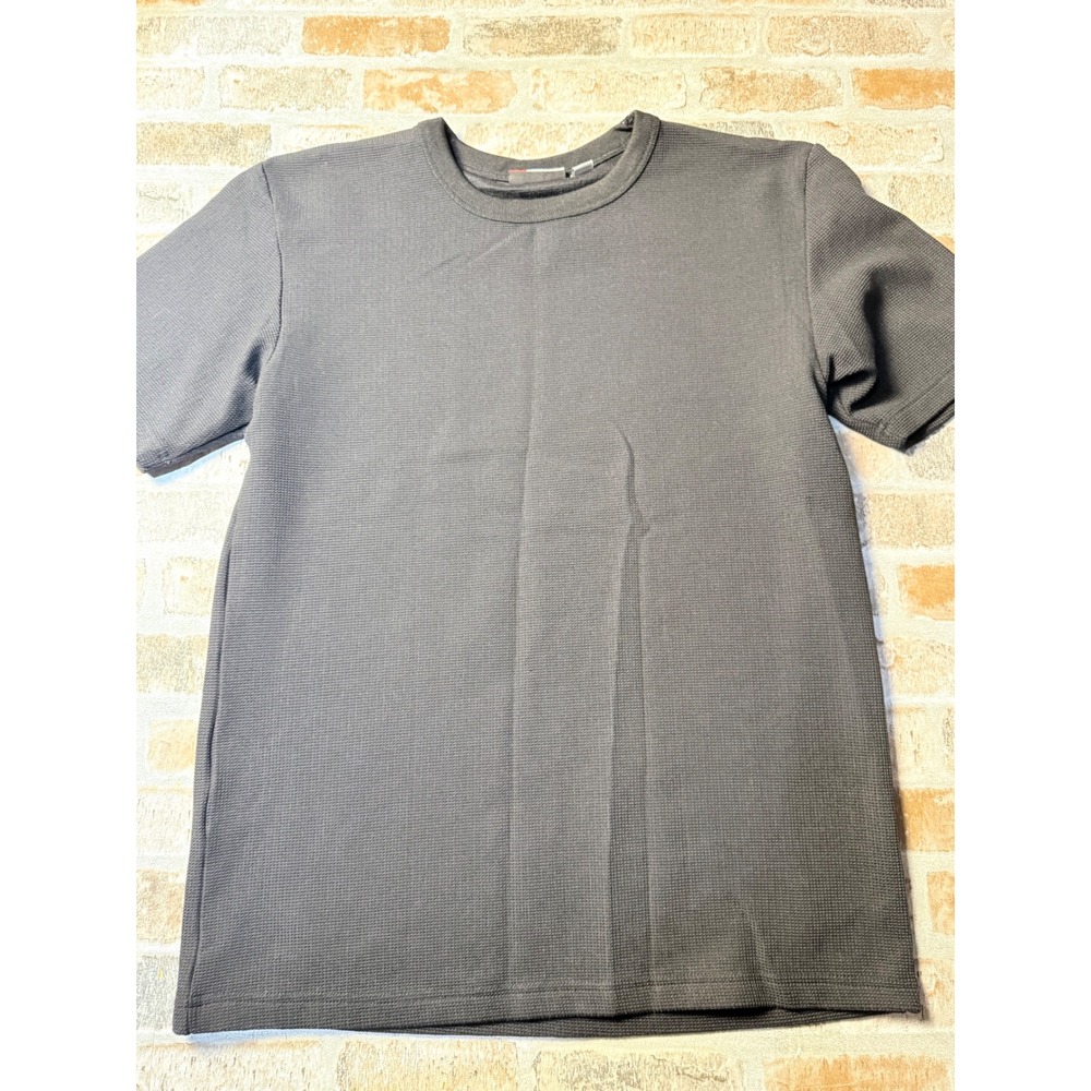 7M‎ Millennium Series Mens Textured T-Shirt Gray Short Sleeve Crew Neck Size M